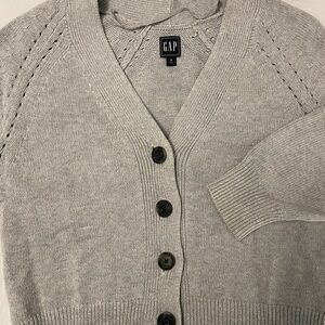 GAP Gray Knit Cardigan
